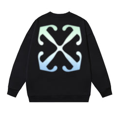 OFF WHITE Gradient Arrow Logo Crewneck Sweatshirt Black