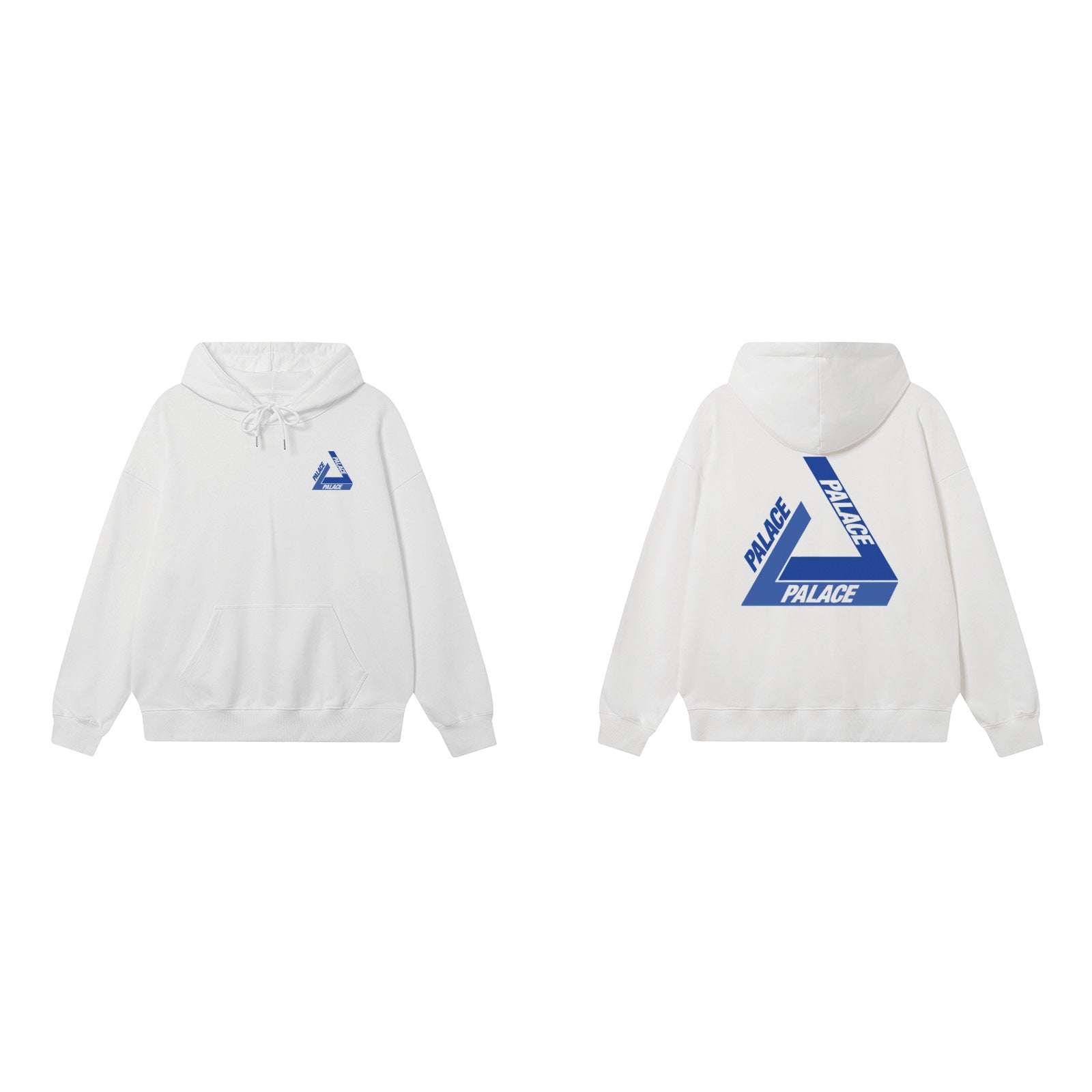 Palace White Blue Classic Tri-Ferg Hoodie