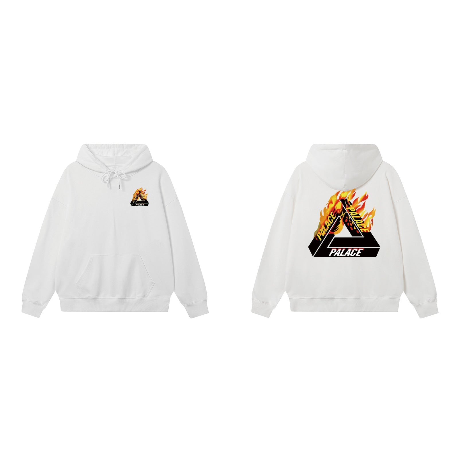 Palace White Fire Tri-Ferg Hoodie